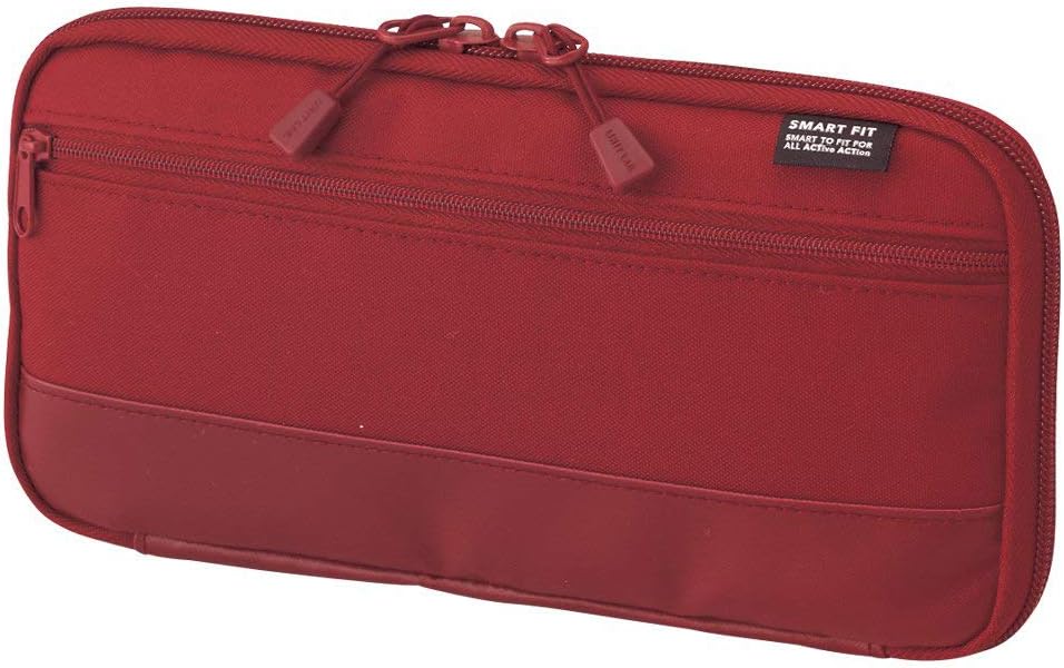 Lihit Lab Smart Fit ACTACT Stationery Travel Holder Red