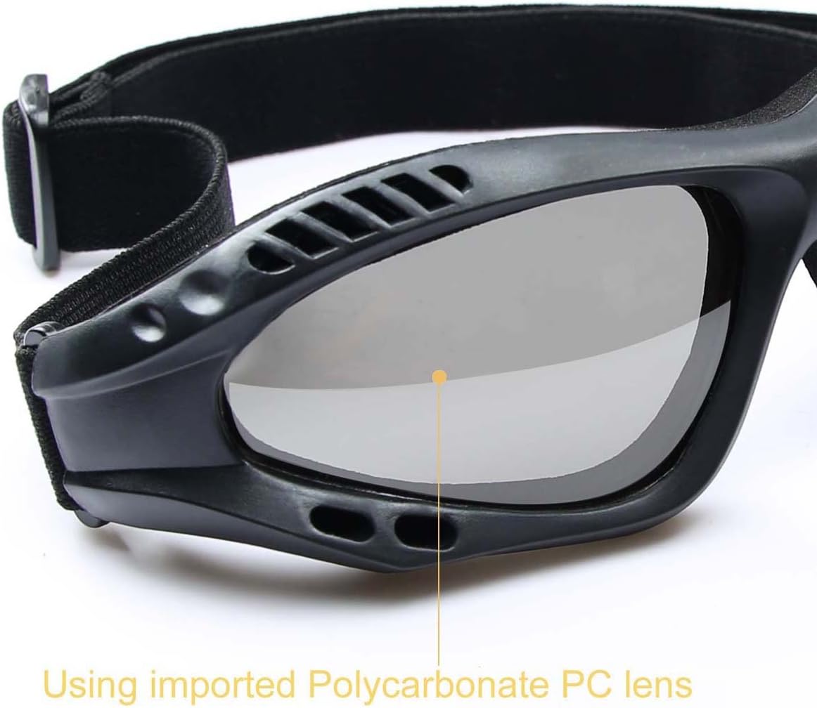 UV Protective Outdoor Glasses Motorcycle Goggles Military Sunglasses Tactical Goggles - Image 4