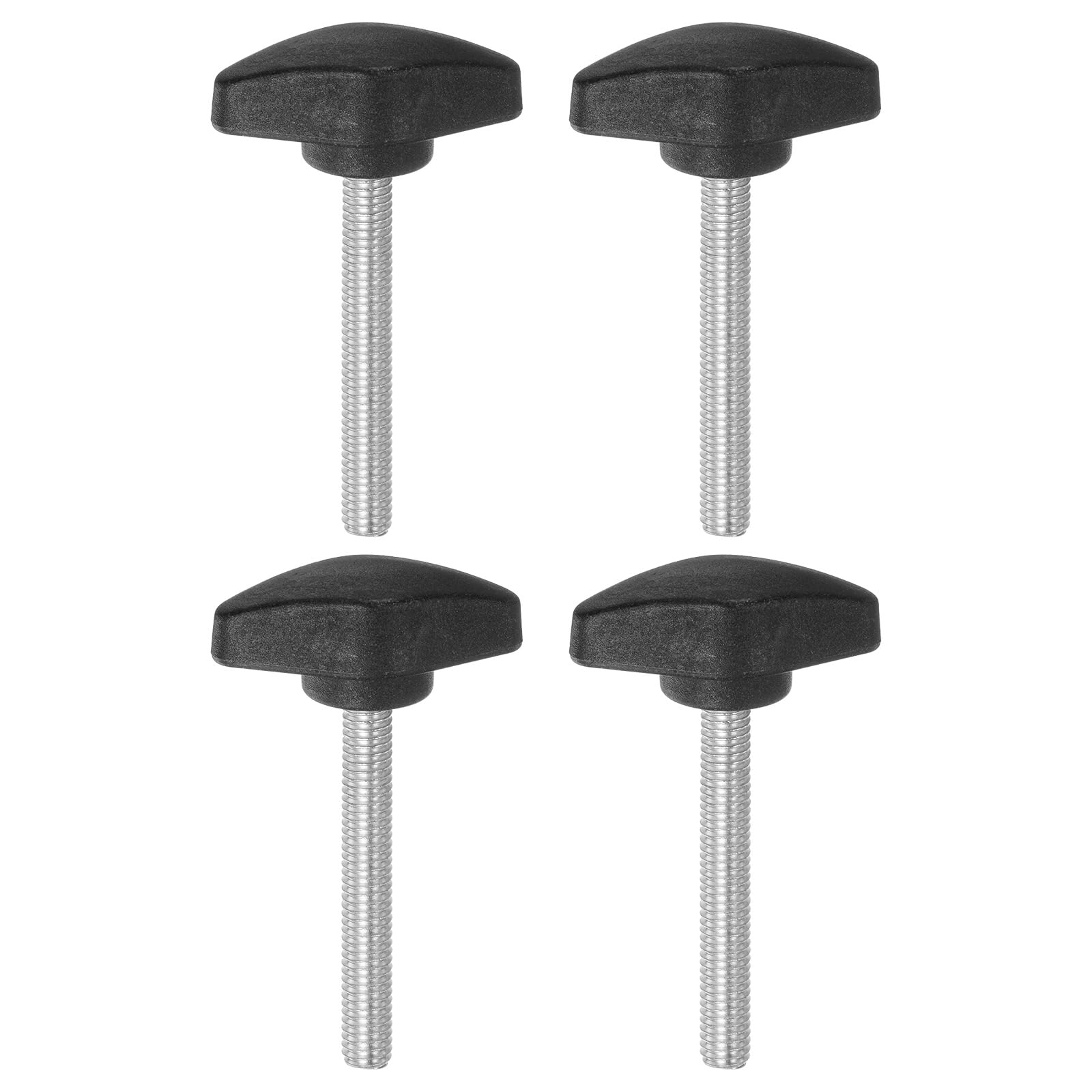 QUARKZMAN Rändelschrauben Set M6x50mm - 8 Stück Sterngriffmuttern Verzinkt