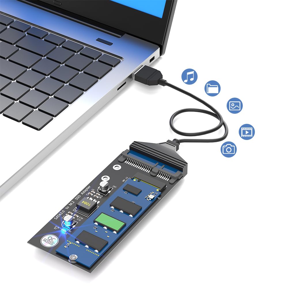 Pyanegn M.2 NGFF SSD Adapterkaart – USB 3.0, Ondersteunt 22x30/42/60/80 Mm, ASM1153E Chip, Alleen SATA Protocol 5 miniatura