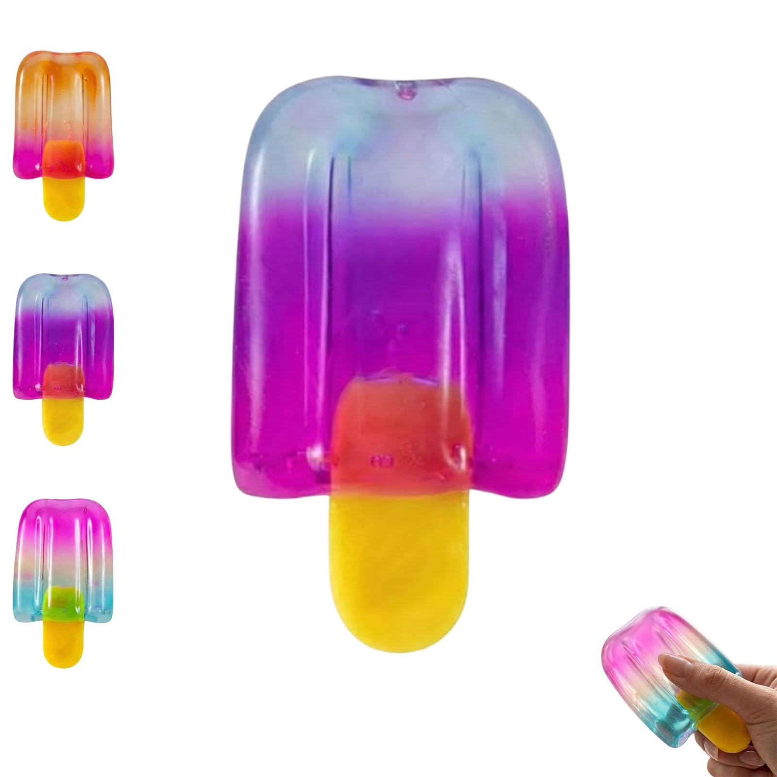 GFJryET Stress-relief toys, Ice Cream Squeeze Squishy,New Fidgets Toy Stress Sensory Relief(#B)