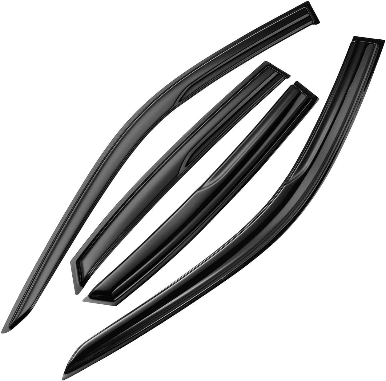 smoke tinted tape-on side window visor deflectors rain guards designed for honda civic sedan 2022 2023 lx ex si hpt sport touring?4pcs? 2022-2023 honda civic sedan