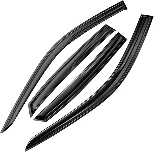 Miniatura 2 de Deflectores de visera lateral tintados ahumados, protectores de lluvia diseñados para Honda Civic Sedan 2022 2023 LX EX SI HPT Sport Touring (4