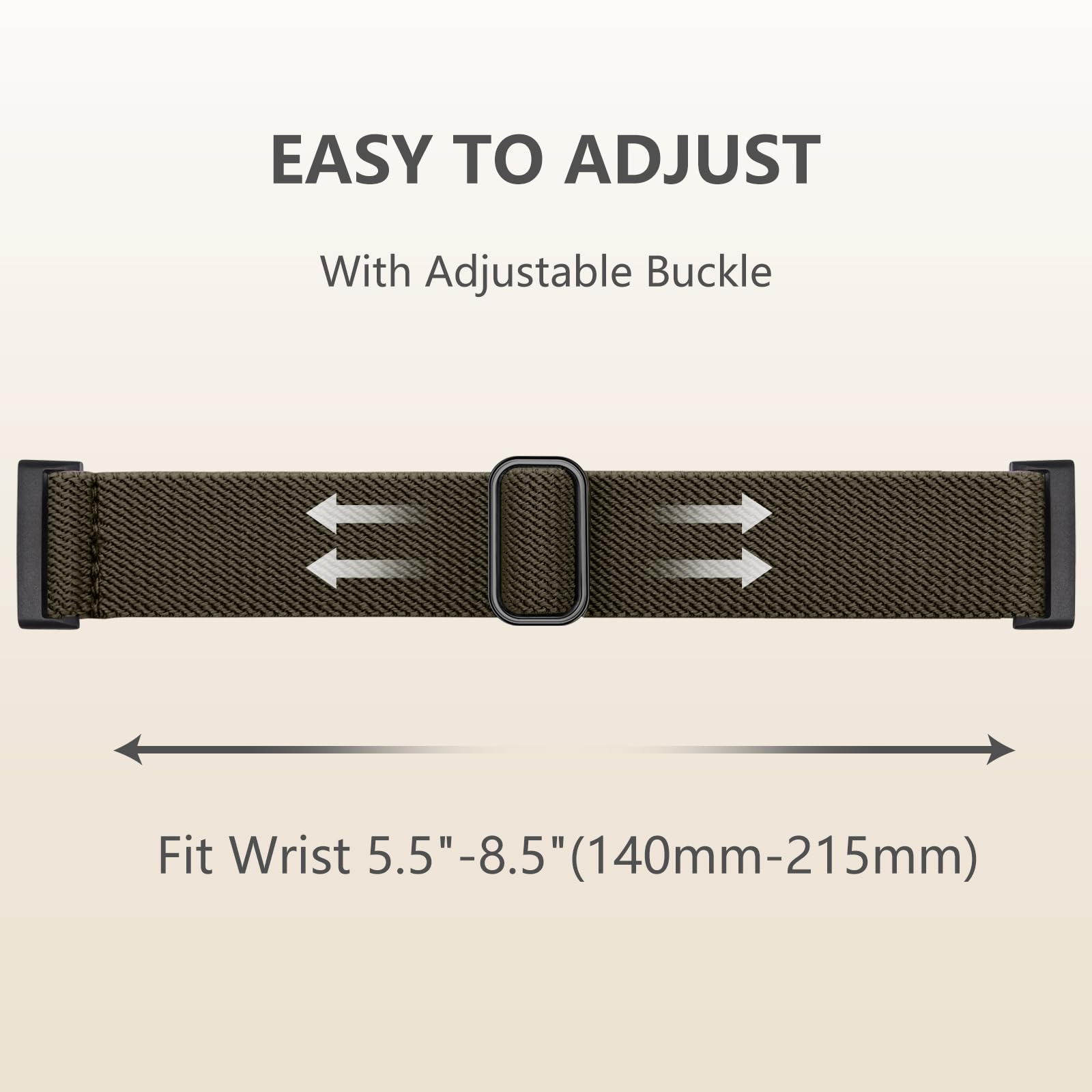 Cinturini in nylon AVOD compatibili con Fitbit Versa 4/Sense 2/Versa 3