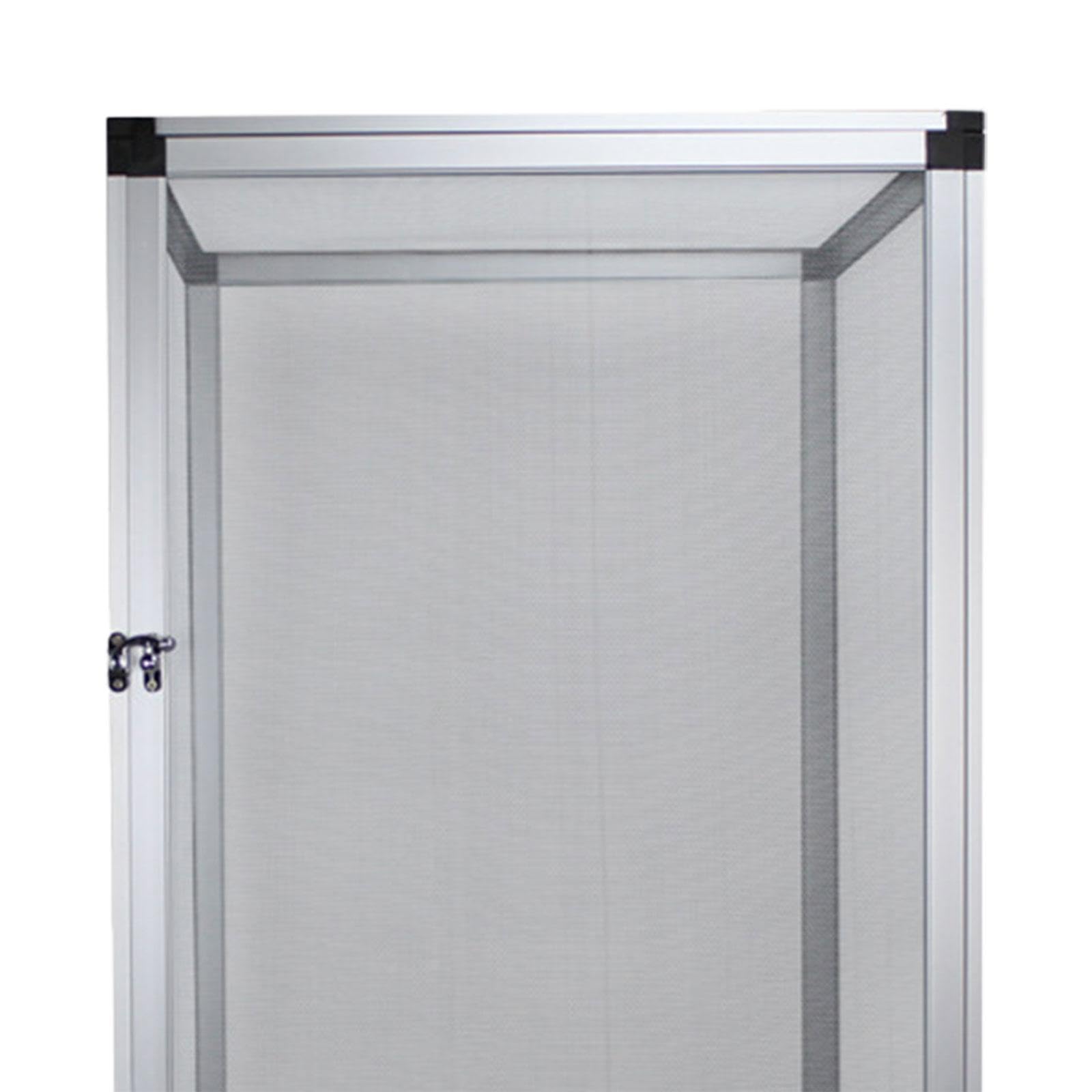 Baoblaze Jaula para Reptiles Terrario Ventilado Hábitat Multifuncional Recinto para Mascotas Observación de 360° para Camaleón Serpiente Dragón, Plata