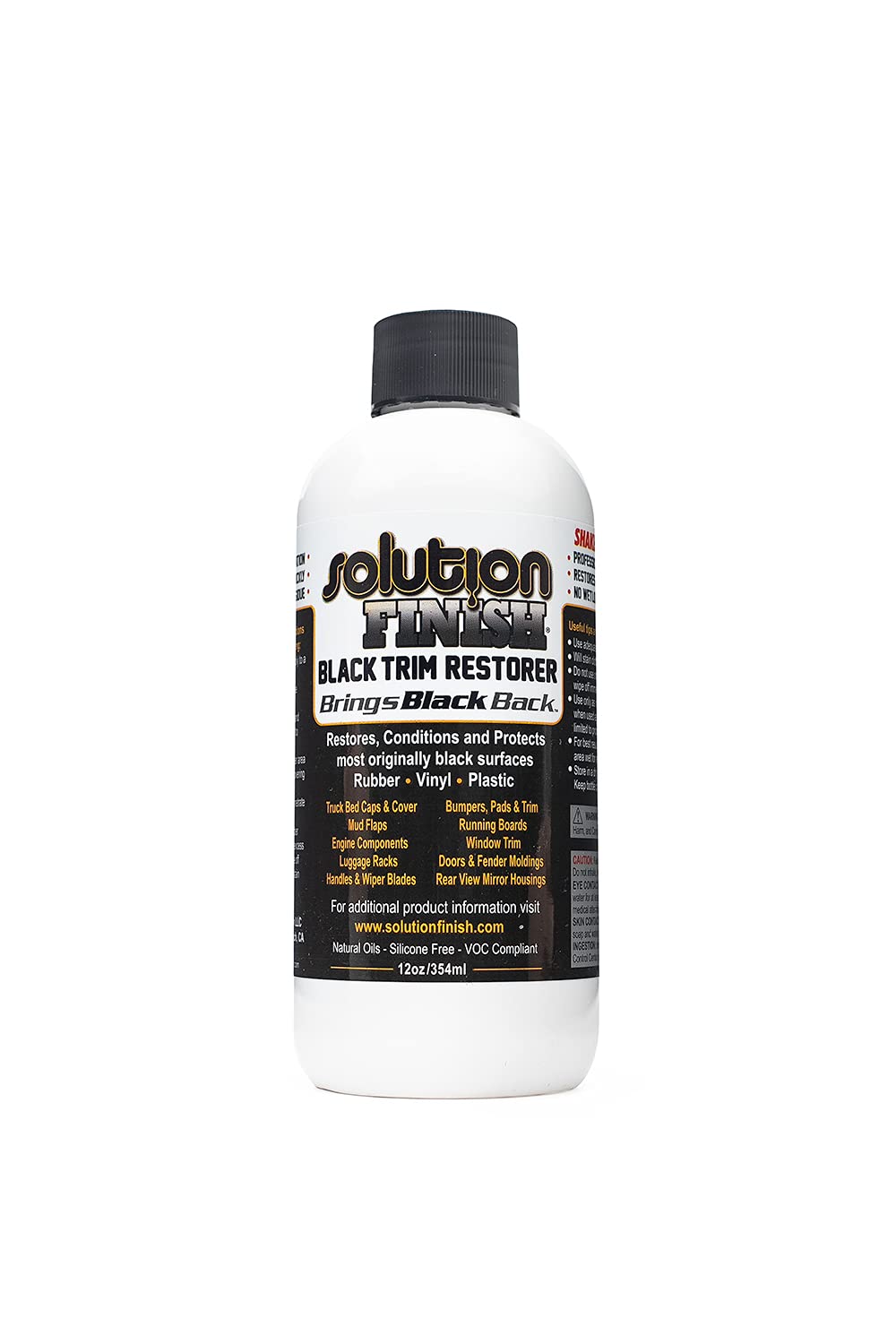Solution Finish Black Plastic & Vinyl Restorer 12 Oz.