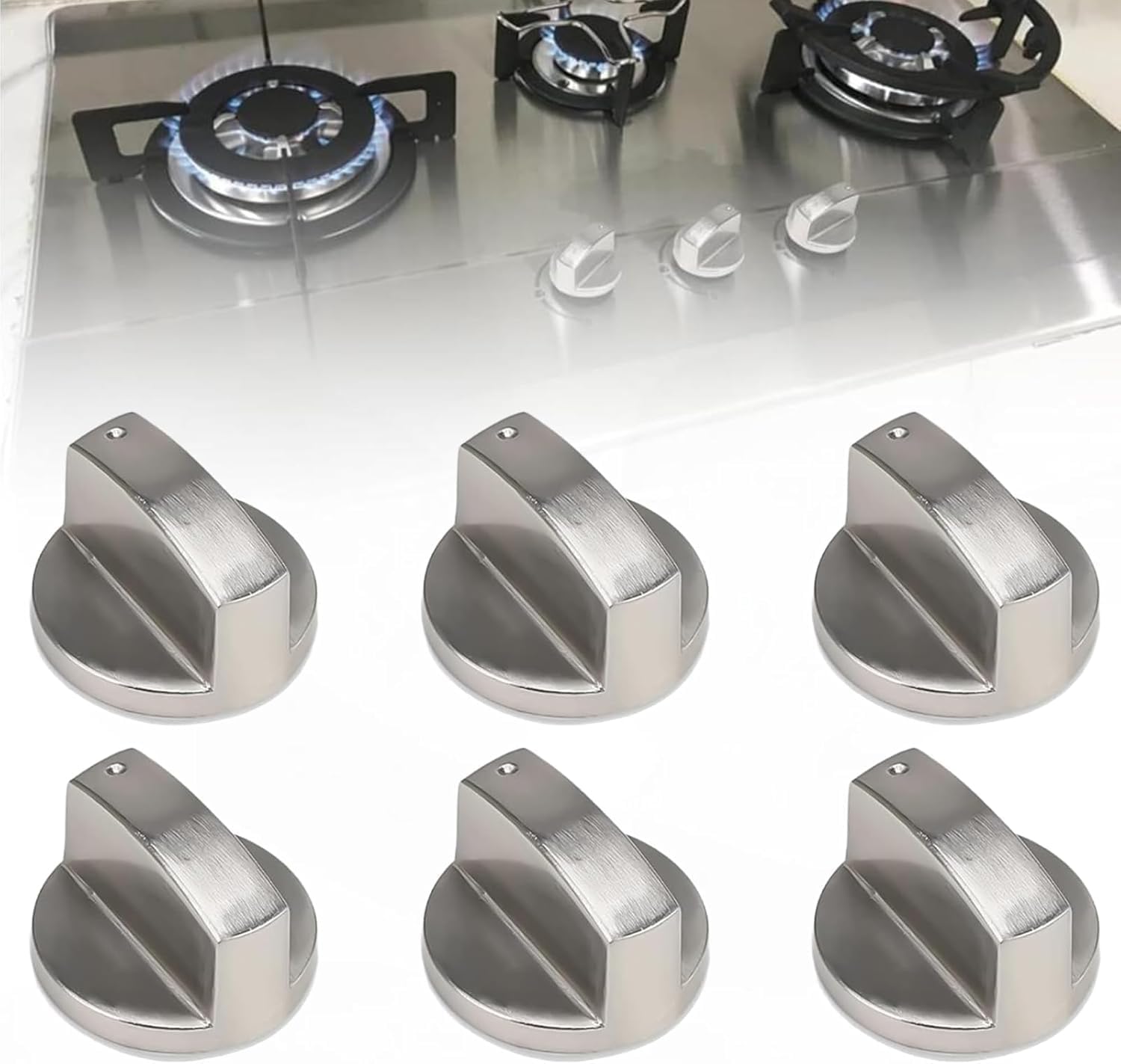 6Pcs Durable Stoves Oven Knobs Universal 6mm Stove... – Grandado