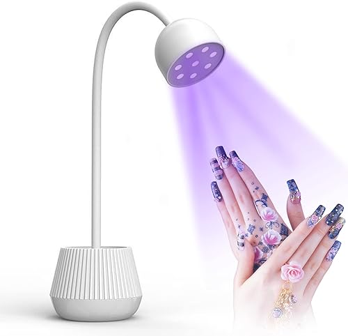 Goshyda Nageltrocknungslampe, 24 W Nagellack-Härtungslampe, 365 Nm 405 Nm 360 Gr