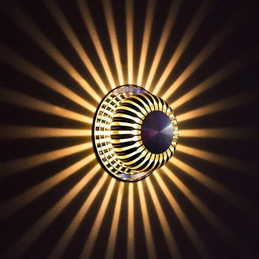 Lámpara de pared de aluminio LED de 1W moderna con diseño de girasol