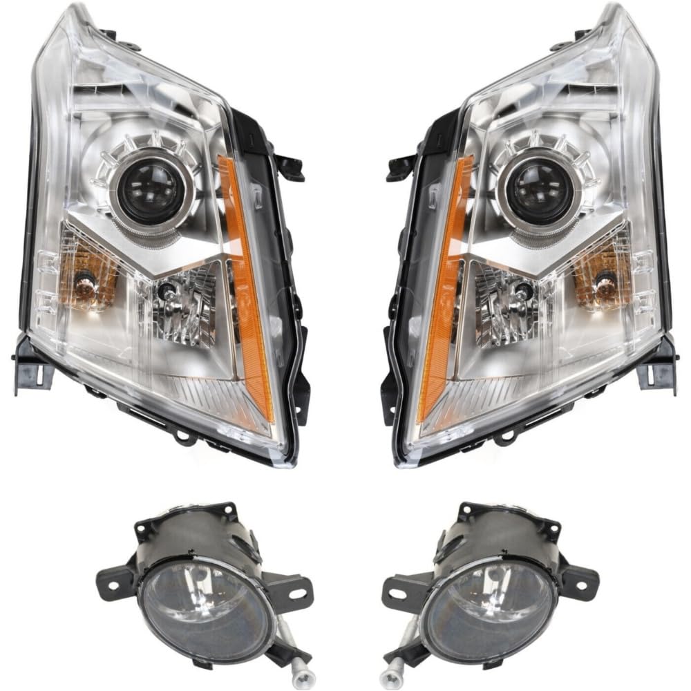 Amazon.com: BLINGEDITION Headlight Halogen Driver Passenger Side 