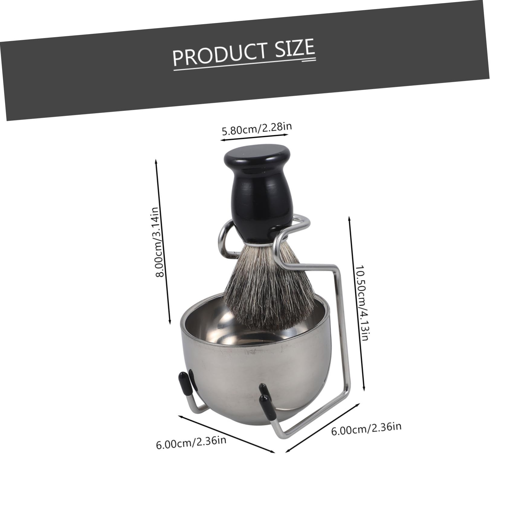 VICASKY Complete Men's Shaving Set Professional Shaving Brush Foam Bowl and Stand for Smooth