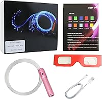 Vista 9 de AMKI Látigo de fibra óptica LED recargable de 6 pies, 360 giratorios, 360 efectos de modo, súper brillante, juguete de baile, ideal para fiestas
