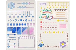 Elegant BuJo Metal Stencils For Creative Journaling