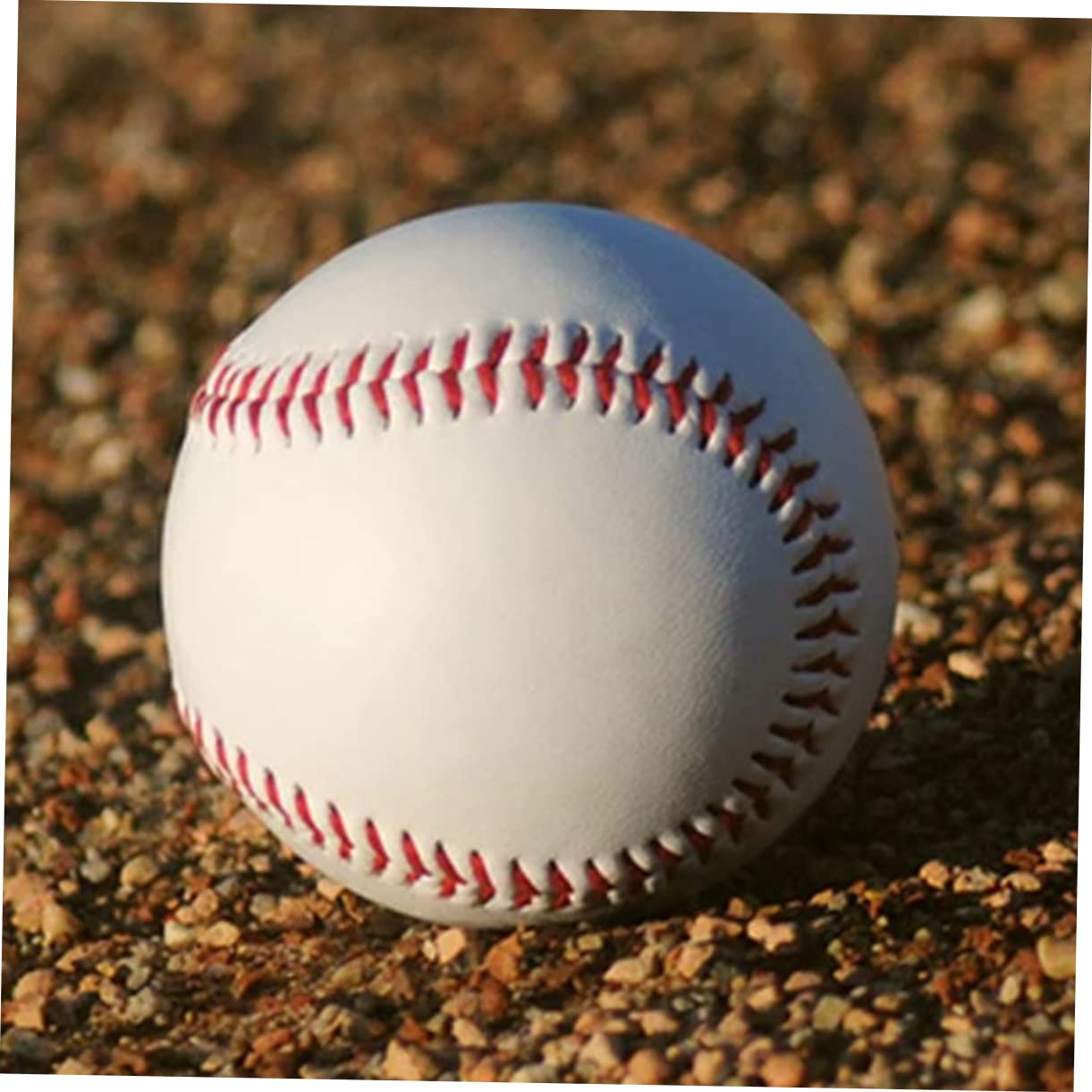Pelota de Entrenamiento de Béisbol N. º 9, 5 Piezas PU Blanco