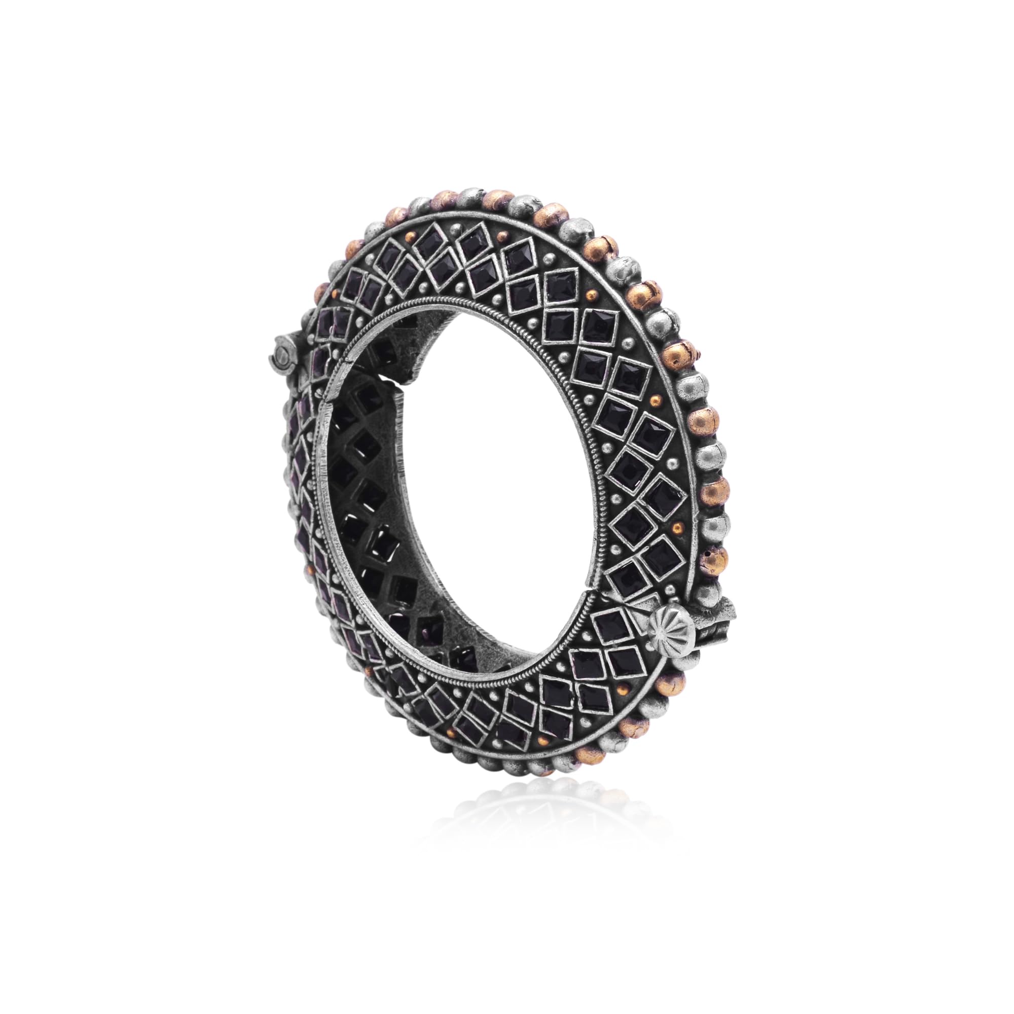 Tvayaa Art Womens Oxidized Silver Bangle Unique Boho Chic Jewelry For Women Girls(Pack-1 Piece) (B0C9DFW2PV) Amazon Price History, Amazon Price Tracker