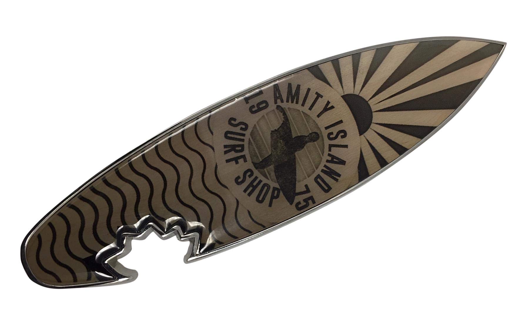 Fanattik Jaws-Bottle Opener-Amity Island Surf Shop, multicolored, 16.5-Inches x 11.7-Inches