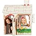 Cardboard Playhouse for Kids to Color - Create an Easy Play House with Included Markers and Over 50 Sticker Decorations!