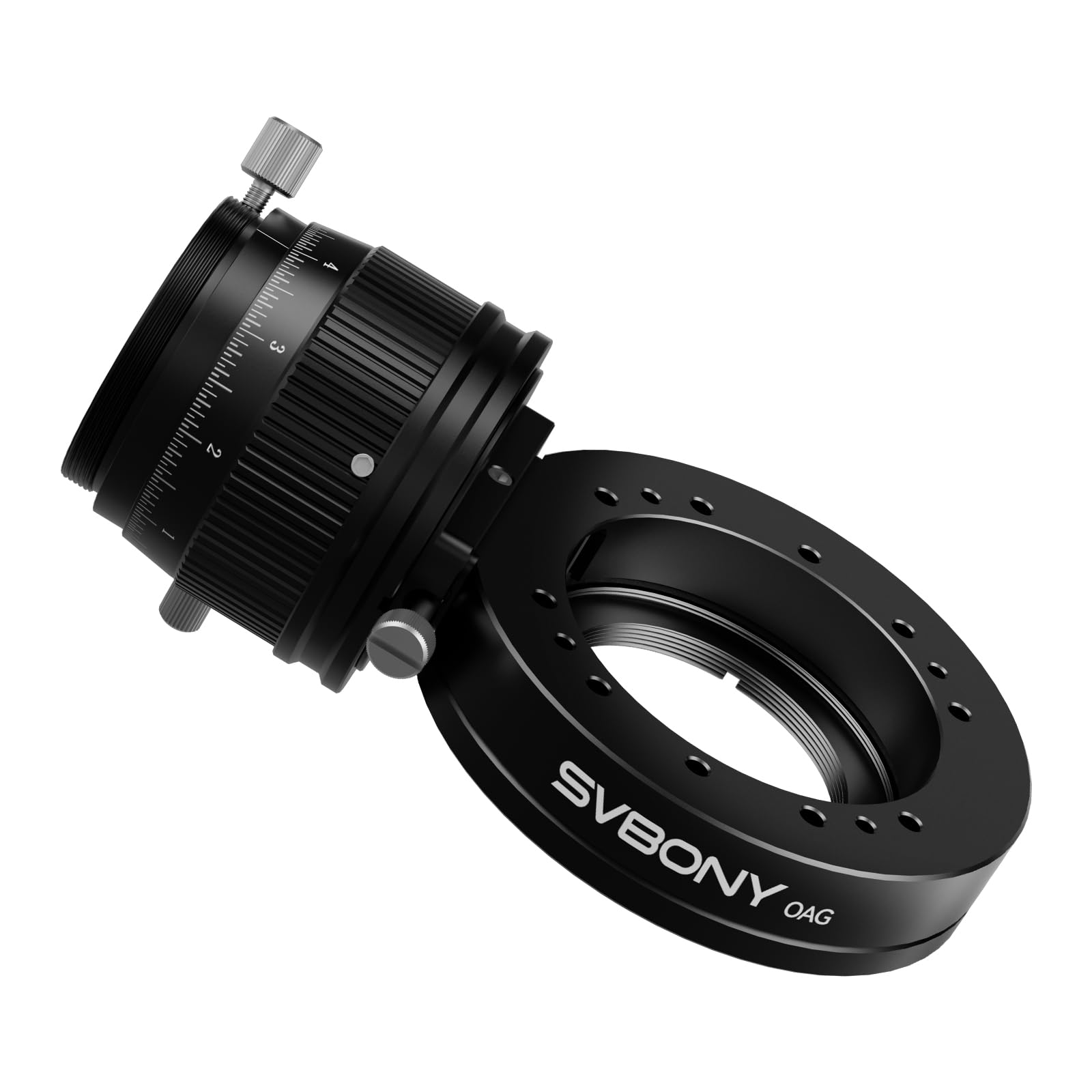Svbony SV238 OAG (Guides Hors axe), Prisme 8x14 mm Grande Surface, Corps 12,5 mm Lunette de Guidage CNC, Double focalisation hélicoïdale Accessoire pour télescope, avec adaptateurs M54, M48