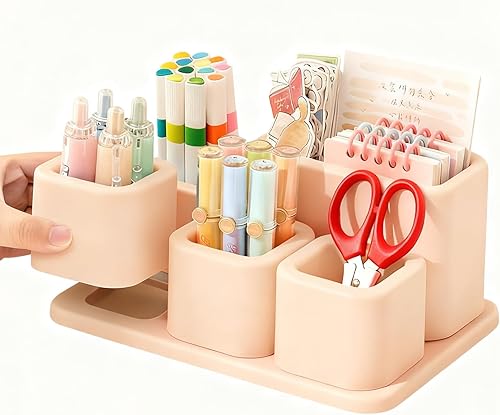 Bonito organizador de maquillaje para encimera, 5 soportes de plástico pequeños extraíbles para tocador de baño, cosméticos, cuidado de la piel,