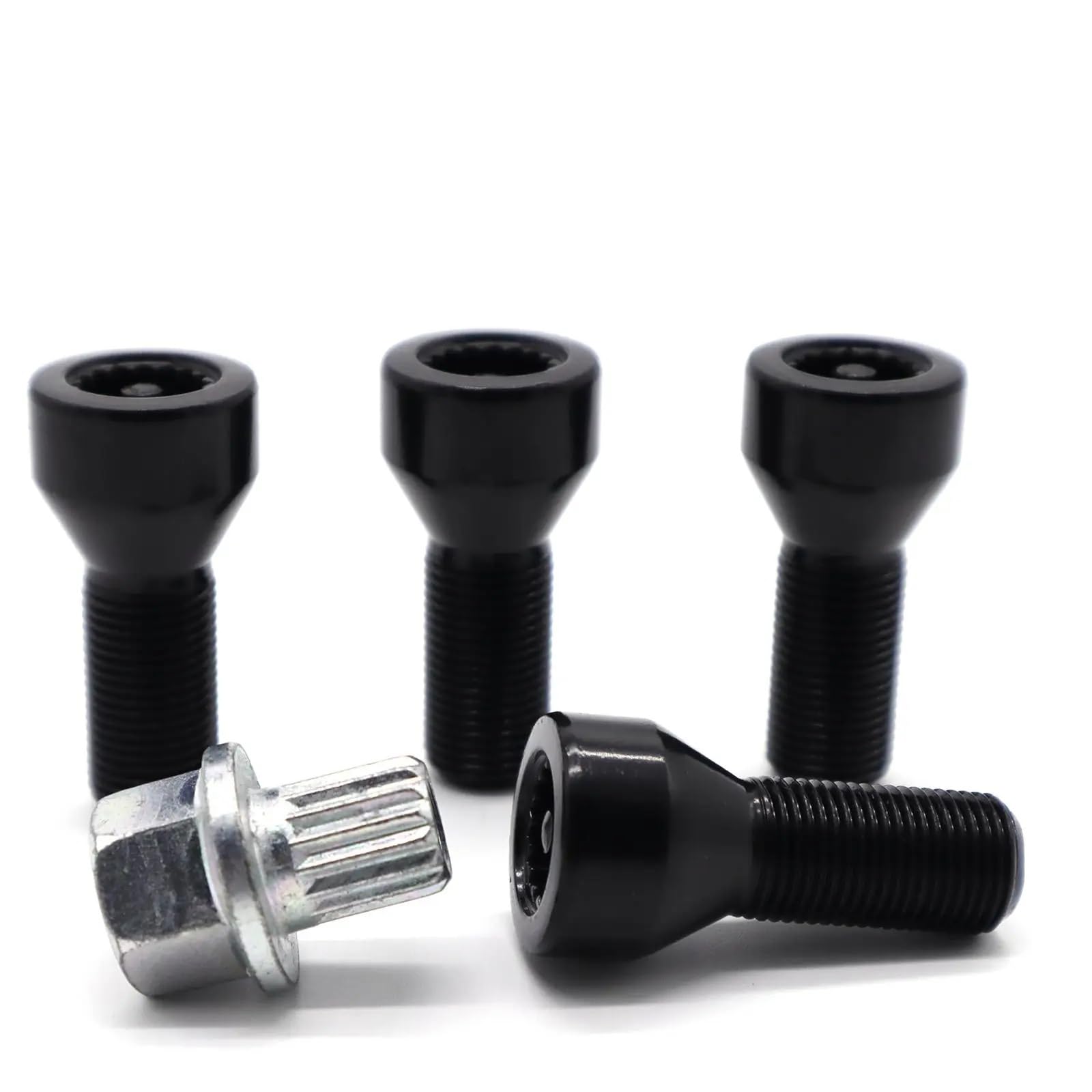 Protege tus ruedas de aleación usando el juego de 4 tornillos de seguridad coche M12 x 1,5 7