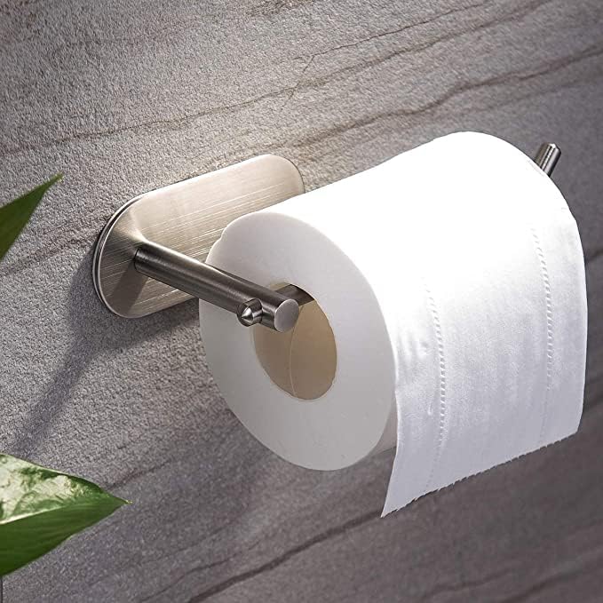 Zift Unique Paslanmaz Çelik Tuvalet Kağıdı Askısı - WC Kağıdı Askılığı, Tuvalet Kağıtlık - Yapışkanlı Sistem Lüks Askılık