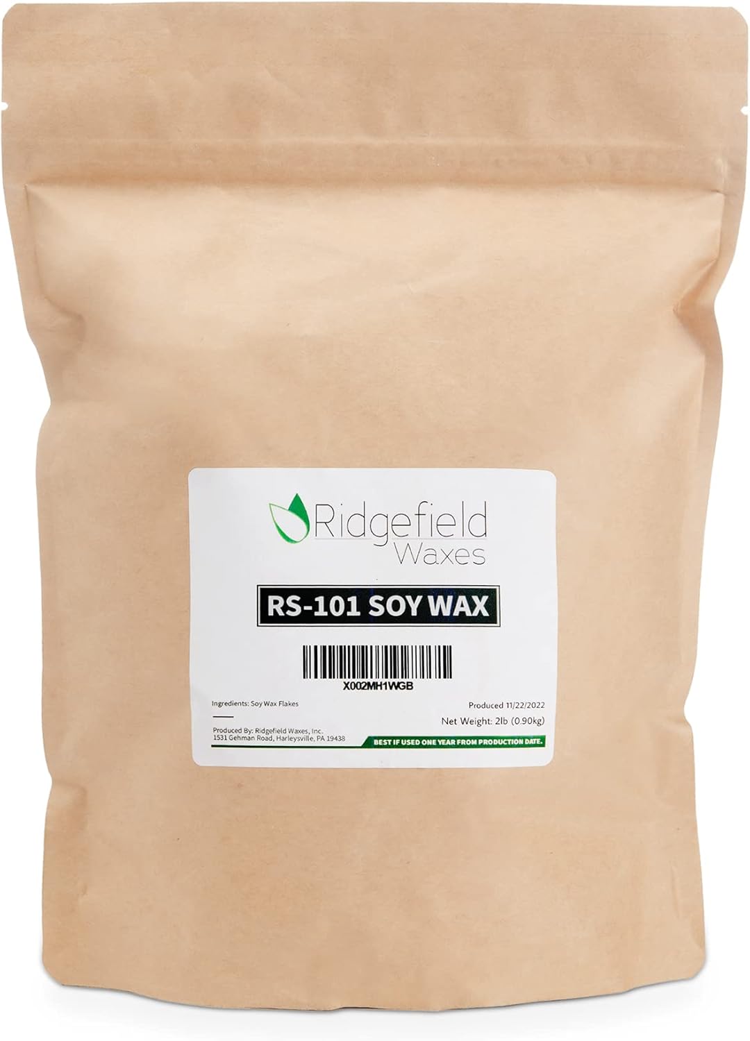 Ridgefield Waxes RS101 AllNatural Soy Wax for Candle