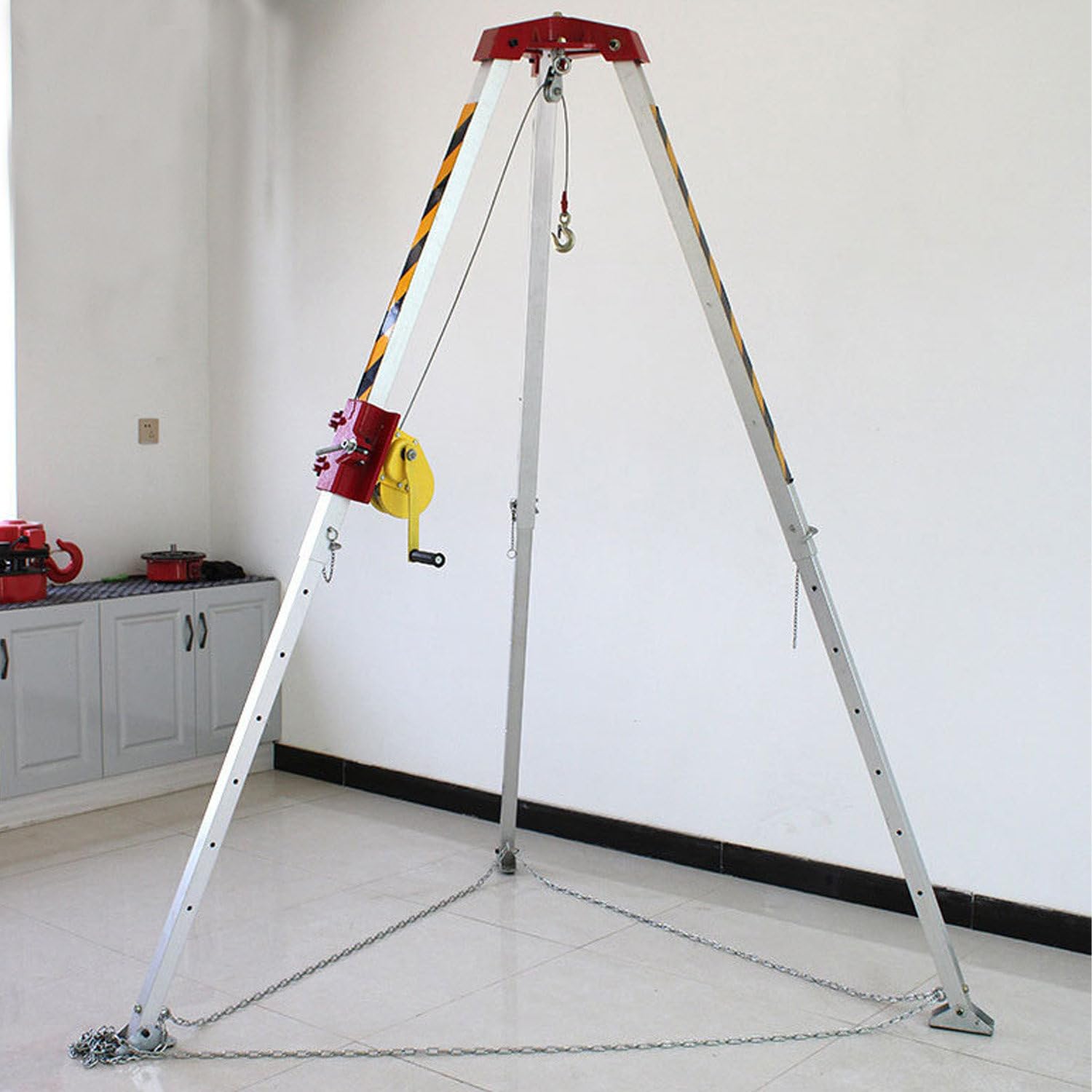 DowPie Industrial Manhole Tripod,Multi-Spec Manual Winch Tripod 2600lbs