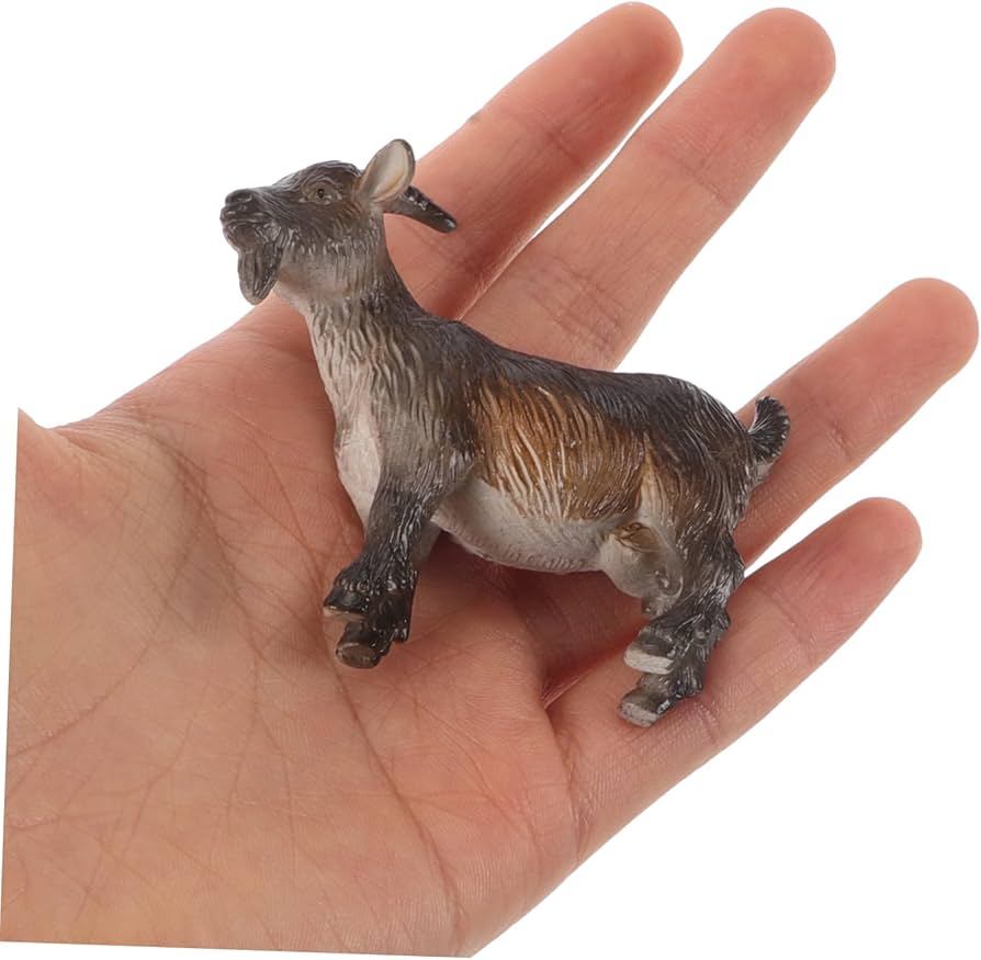 Amazon.co.jp: SOPOTUTU 4個山羊ファミリー模型 リアルな農場動物置物