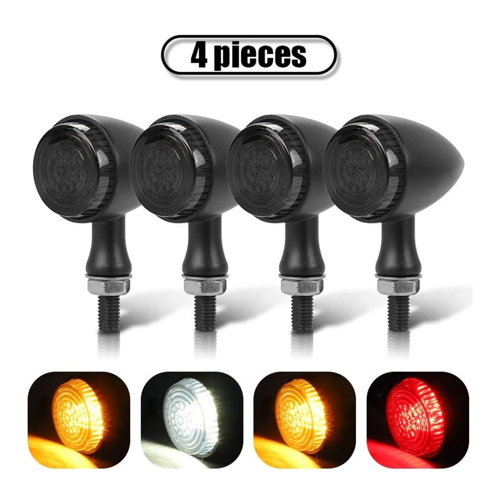 Intermitentes Luz LED De Intermitentes para Motocicleta M10, Luces Intermitentes Ámbar, Luz Trasera De Freno DRL para Cafe Racer