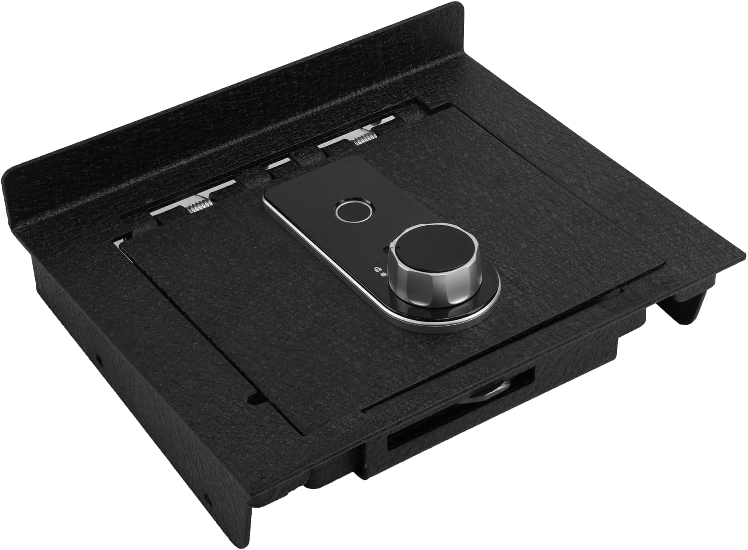 Center Console Gun Safe Vault - WASAI Vehicle Safe Vault Compatible with Tesla Model Y Juniper 2025-2026, with Biometric Fingerprint Lock with Backup Key.