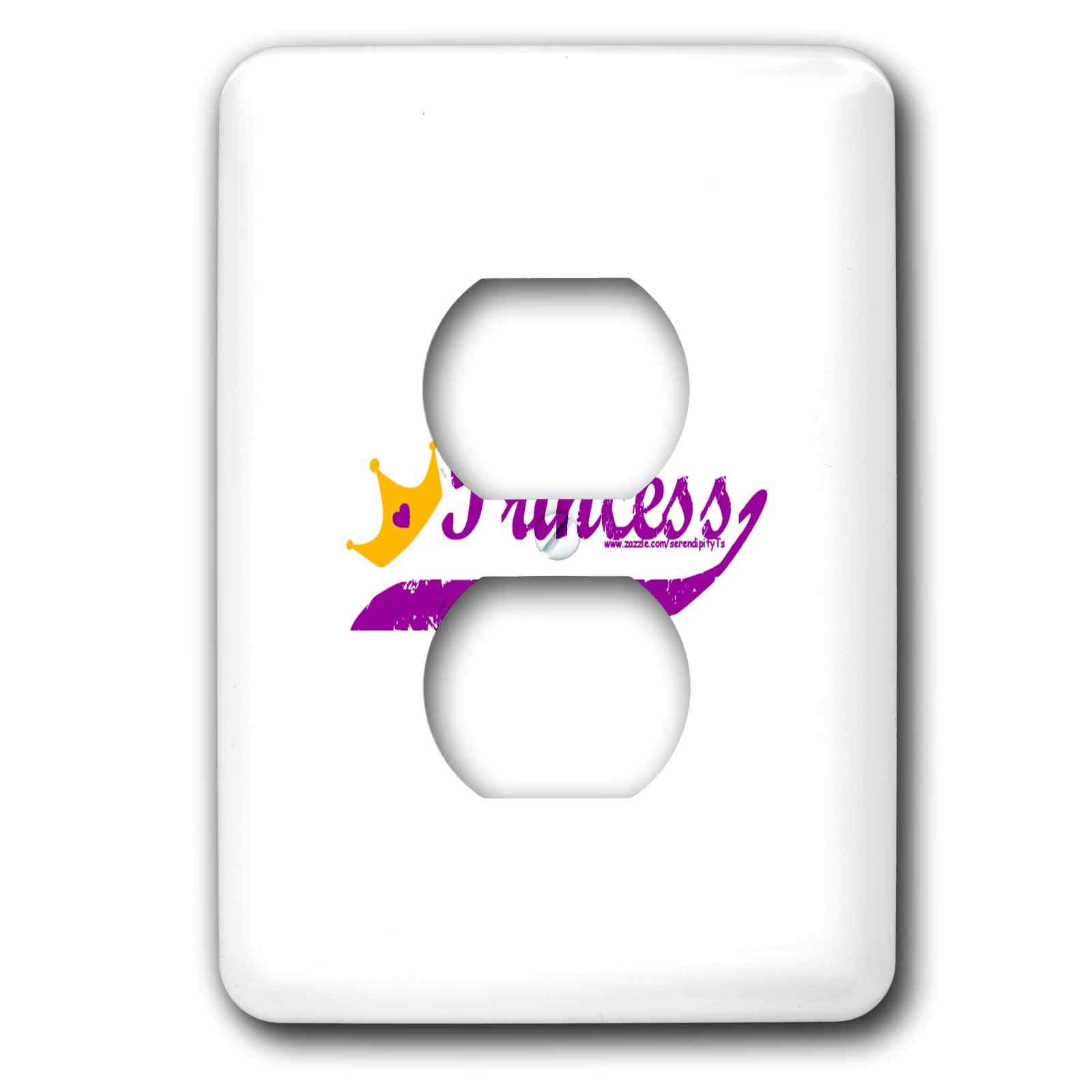 2 prises de prise double decoration murale lsp_12486_6 Princess 3dRose