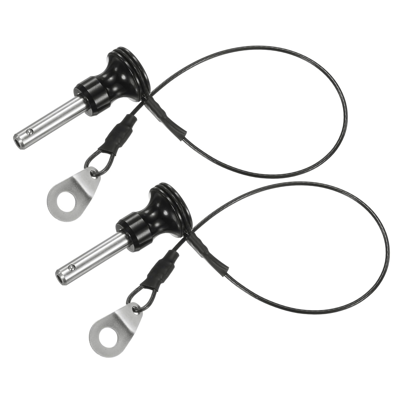 M METERXITY 2Pcs Ball Locking Pins 6mm Dia 20mm Usage Length Push-Button Quick Release Pin, 6mm x 20mm