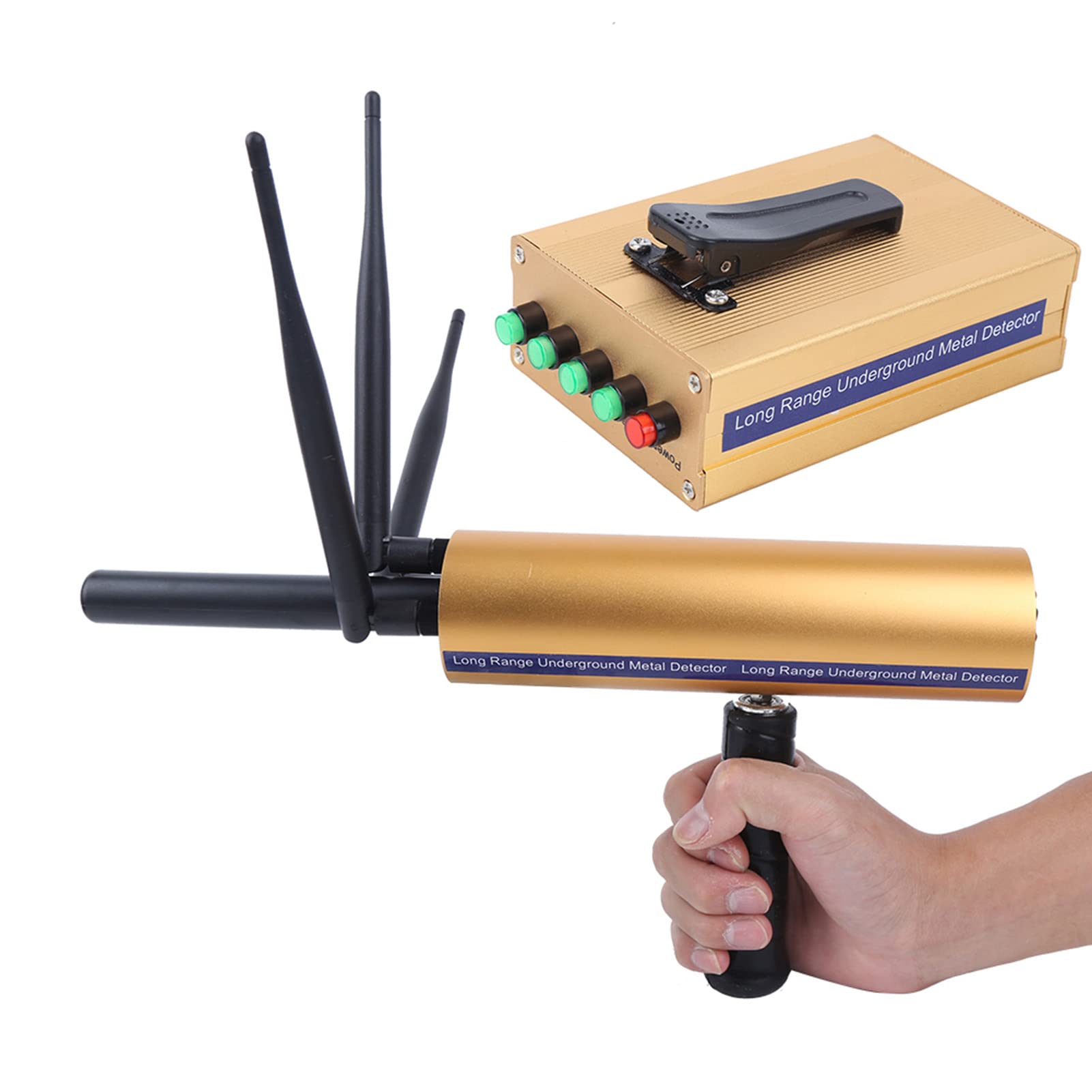 Metal Detector, 100-240V 1400Meters Treasure Scanner, Underground Metal Detector Locator for Gold/Silver/Copper/Precious Stones(US Plug)