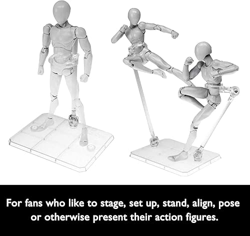 Miniatura 3 de Migaven Soporte para figura de acción, 10 piezas de montaje para figura de acción, base de soporte para modelo de muñeca, compatible con HG RG SD