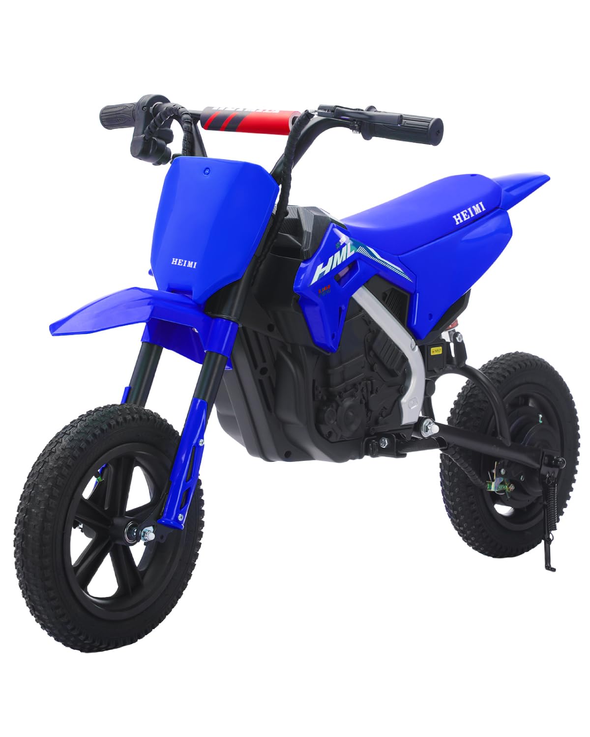 TCARAIWEN Dirt Bike Elettrica per Bambini, Moto Elettrica 24V per Bambini dai 6 Anni in Su, Pneumatici Off-Road e Ammortizzatore con Freno a Tamburo, Giocattolo Cavalcabile fino a 18 km/h (blu)