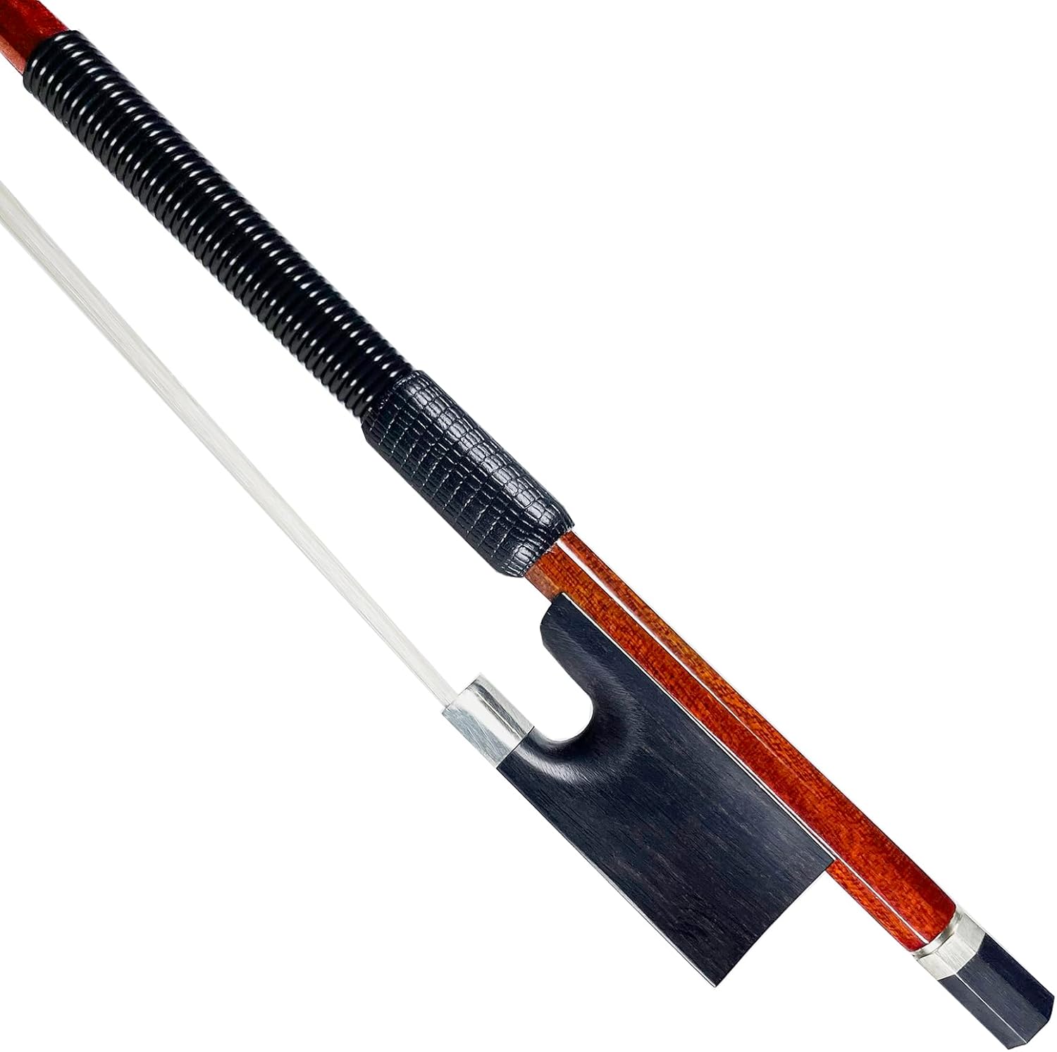 WinsterBowCarbon Fiber Core Hybrid Wood Veneer Skin Violin Bow Master Level Natural Horse Hair (Violin Bow Model 320V 4/4)