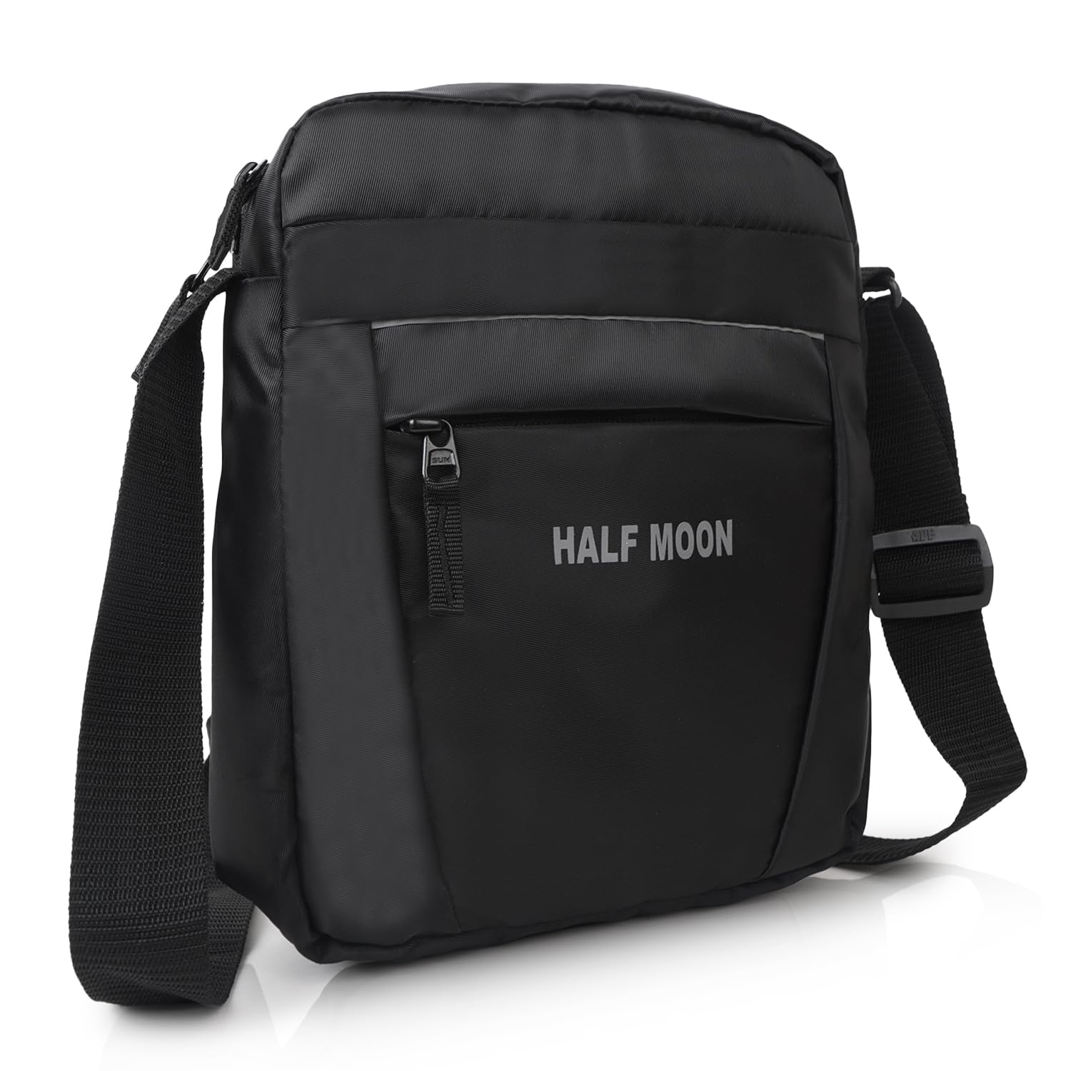 Shadow Nylon Stylish Side Sling Bag For Men, Black | Multi-Pocket Shoulder Bag Men with Zip Closure | Crossbody Bags For Men/Side Bag For Men For Travel, Office, Business-image-34