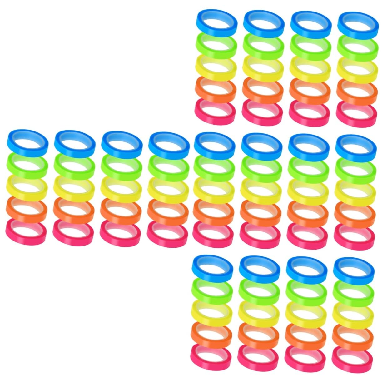 HOMSFOU Nota Adhesiva Transparente Convenientes Banderas Adhesivas Pegajoso Marcadores De Página Pestañas De Libros Portátiles La Mascota 20 Rollos*4