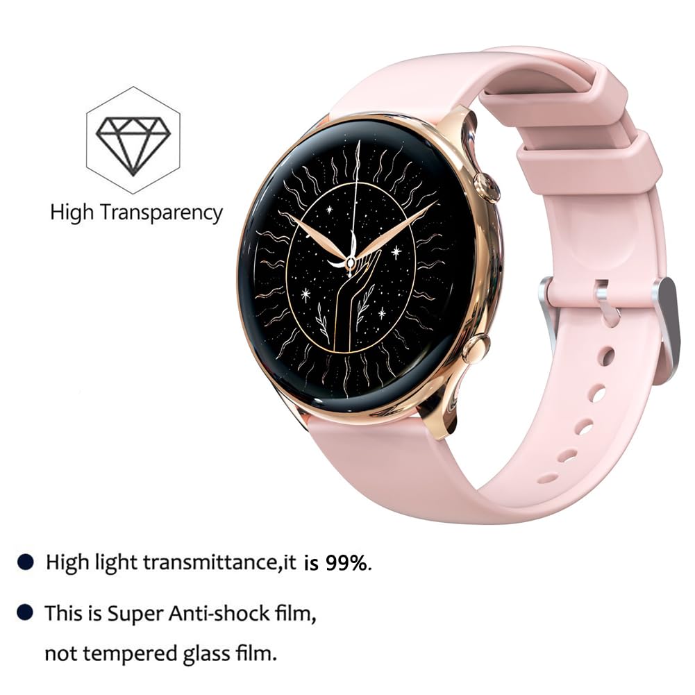 Yoomigle 6 Pack G37 1.39" Watch Screen Protector Film Compatible with RUXINGX 1.39 inch Smartwatch G37 Screen Protectors Foils Screen Cover Crystal Clear HD Anti-Scratch Anti-Fingerprint - Image 3