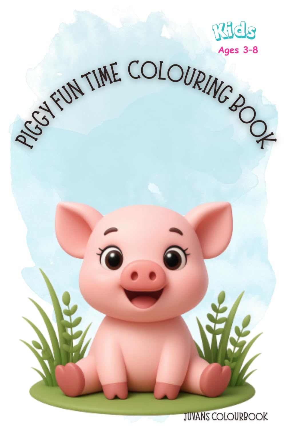 Piggy Fun Time: colouring book