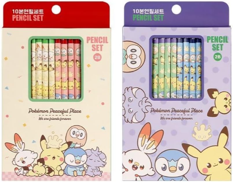 Pikachu (1 Pack, Random Package) Pencils, 2B Hexagonal Pencil, 10 Count (10Count, B) - Image 2