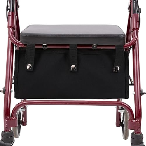 Miniatura 6 de Bolsa de andador debajo del asiento para rodillo de cuatro ruedas, bolsa con ruedas, organizador de almacenamiento para caminantes para senoirs,