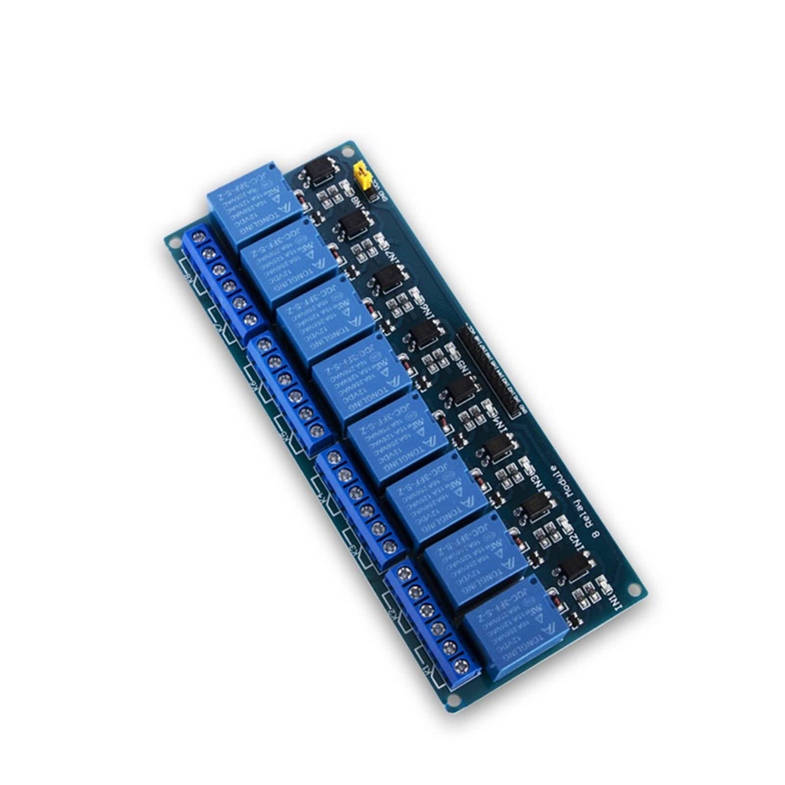 Przekaźnik 12 V moduł płyty sterującej 5 V 24 V DC napięcie 24 V przełącznik 5 12 V DC 5 Vdc 12 V DC Rele Rela 220v Relai Reley części zamienne (kolor: Dc 24v, rozmiar: 6 module)