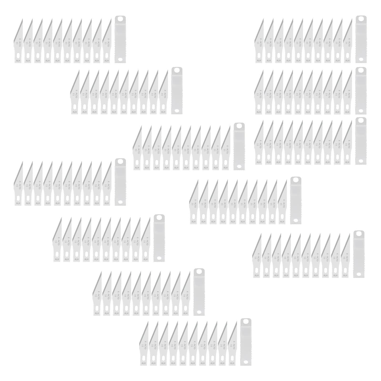 120 Piezas Juego de Cuchillos Precisión 11# Hojas de Cuter Manualidades Precision Cuchillas de Repuesto para Cortador para Cortar y Tallar Arte Artesanales