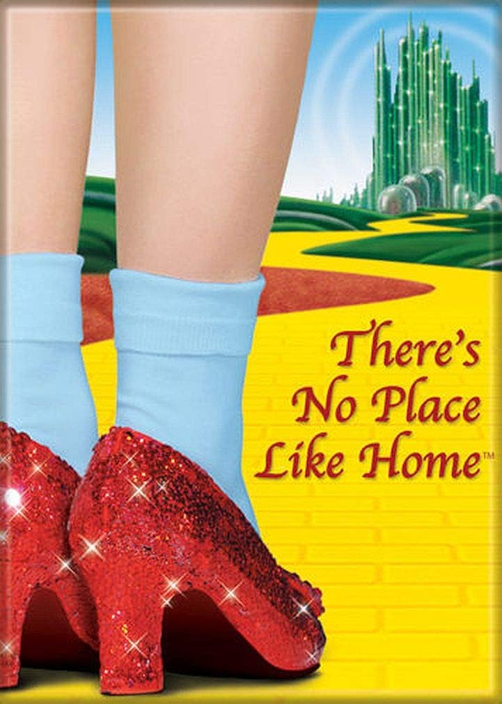 Wizard of Oz 'There's No Place Like Home' 2.5" x 3.5" Magnet for Refrigerators and Lockers