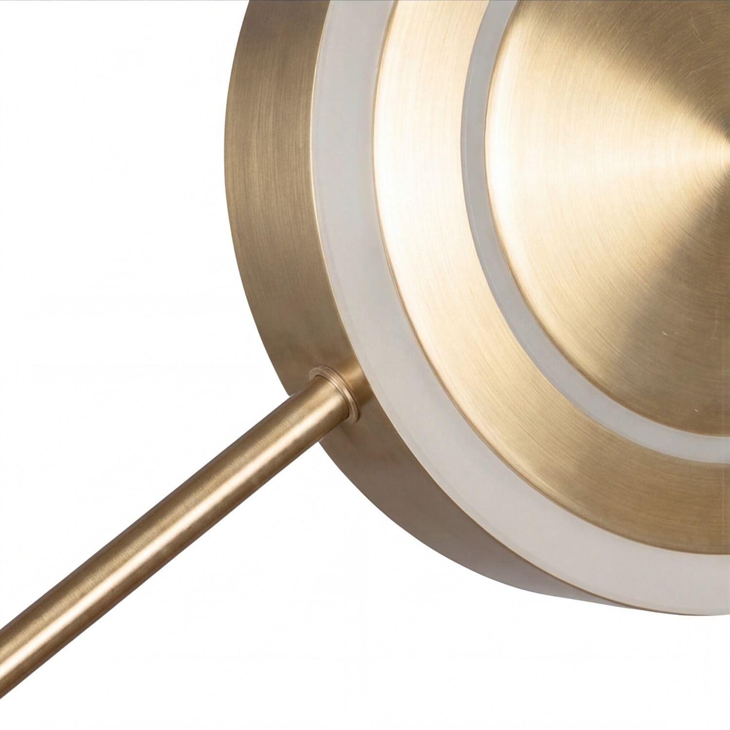 LED Wandleuchte warmweiß Schlafzimmer Gold Aluminium indirektes Licht 3 Stufen dimmbar Lichtschalter 3000 K H:53 cm blendarm Wandlampe Wohnzimmer