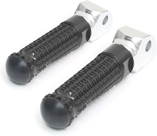 MCMOTOPARTS M-PRO - Estriberas traseras para pasajero, color negro, compatible con XJ6 DiversionF 2009-2016 11 12 13 14 15 16