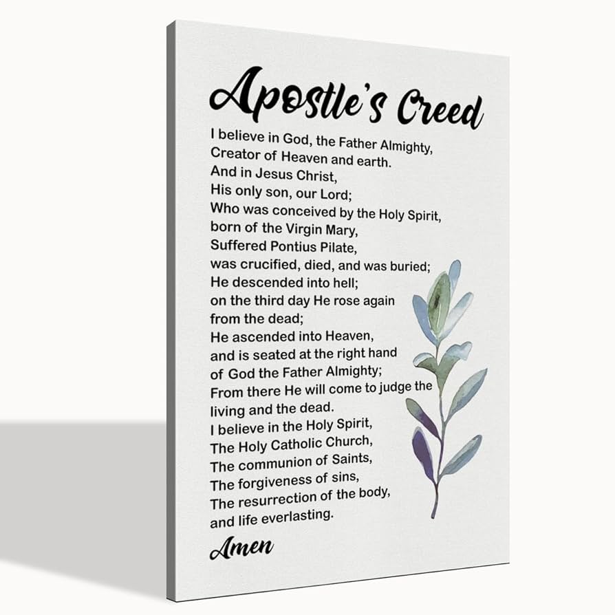 Amazon.com: Apostles Creed Wall Art, Christian Scripture 'Our Father' - 24x16: Posters & Prints amazon-com-apostles-creed-wall-art-christian-scripture-our-father-24x16-posters-prints