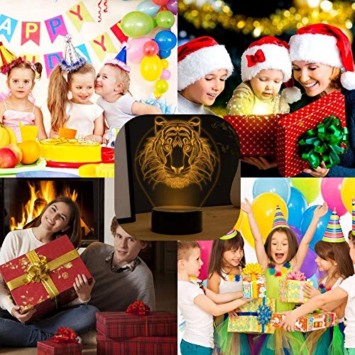 Creativo Leone Luce della Notte 3D LED Lampada