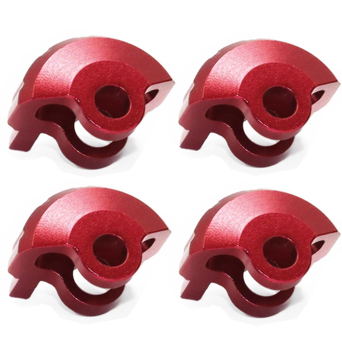 Alloy Shock Cap Protector 6S ARAC8965 for ARRMA 1/8 Typhon Kraton Outcast Notorious Talion 6S BLX,1/7 Felony Infraction Limitless Mojave Fireteam 6S Upgrade Parts(Red)